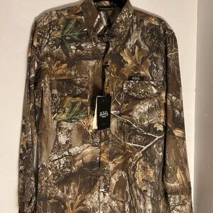 Von Dutch Camo Print Long Sleeve Shirt